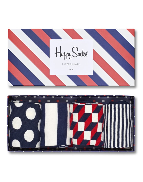 Happy Socks Stripe Socks Gift Box Watch Wear