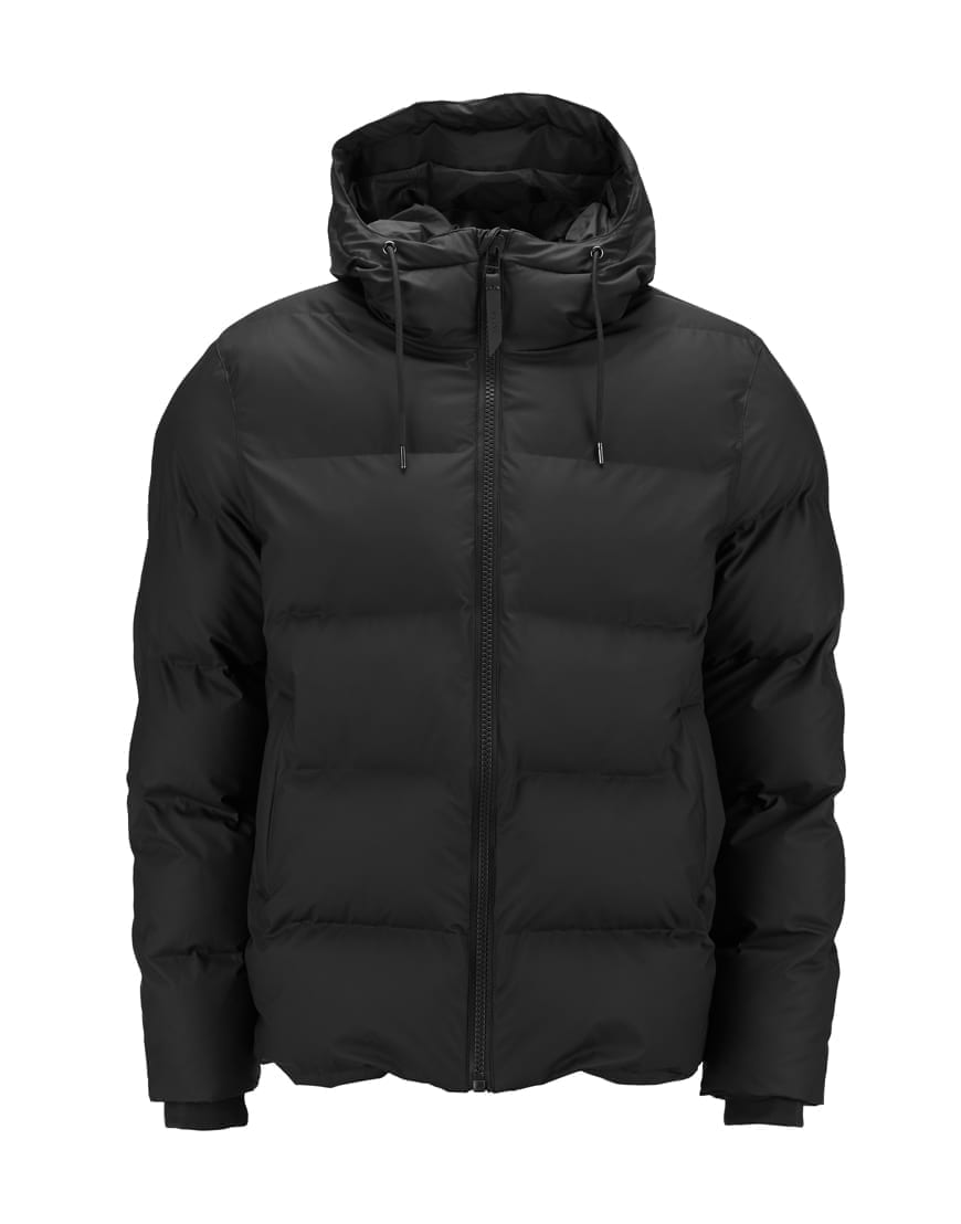 Rains Puffer Jacket Black is a classical cut men's and women's winter jacket. Designed to withstand the extreme Nordic climate.