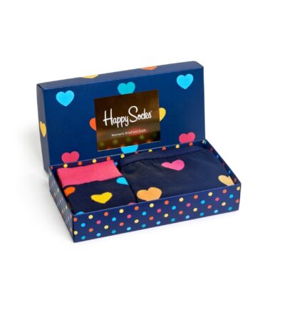 Heart Brief and Sock Gift Box