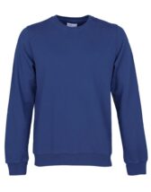 Colorful Standard Classic Organic Crew Royal Blue. Sustainable men's and women's sweatshirts.