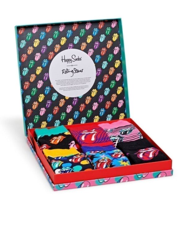 Happy Socks Rolling Stones Socks 6-Pack Box Set Watch Wear