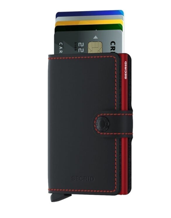 Miniwallet Matte Black & Red | Secrid wallets & card holders