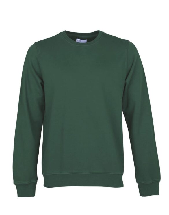 Colorful Standard Classic Organic Crew Emerald Green. Sustainable men's and women's sweatshirts.