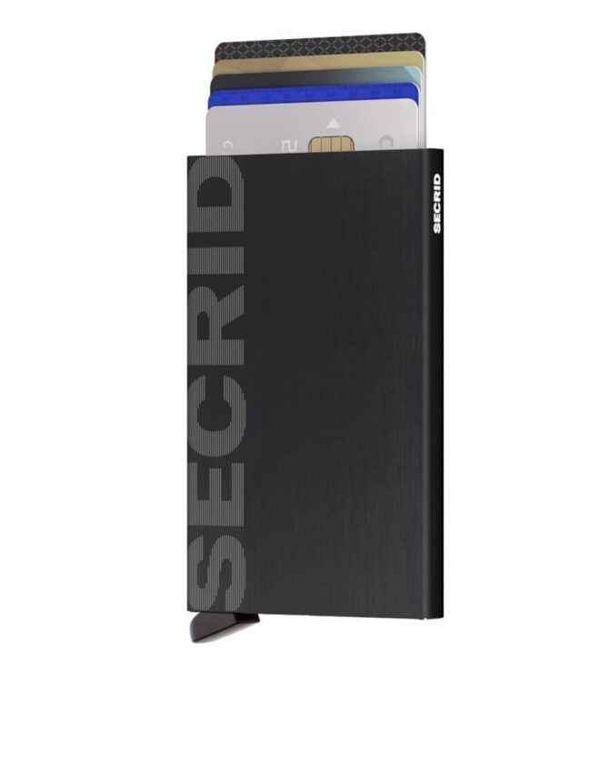 Cardprotector Laser Brushed Black | Secrid compact wallets & card holders