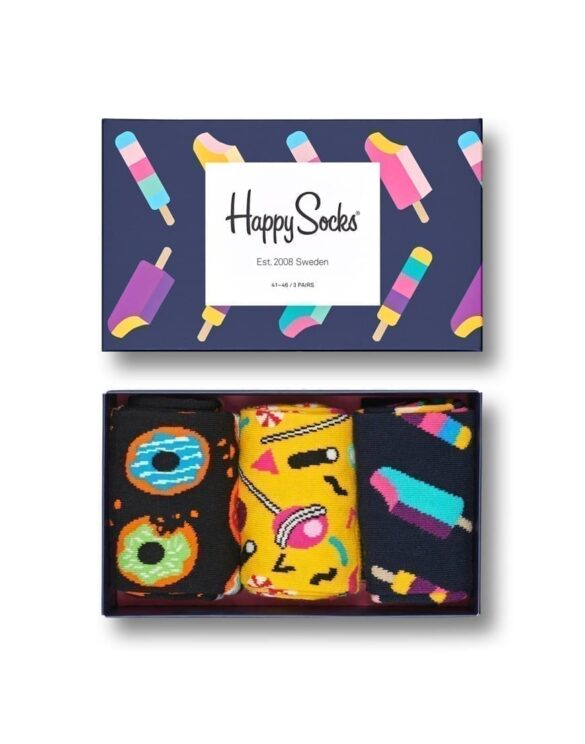 Happy Socks 3-Pack Sweets Gift Box Watch Wear