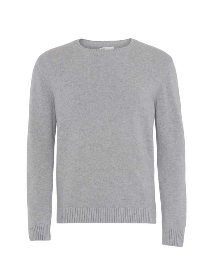 Merino Wool Crew Heather Grey