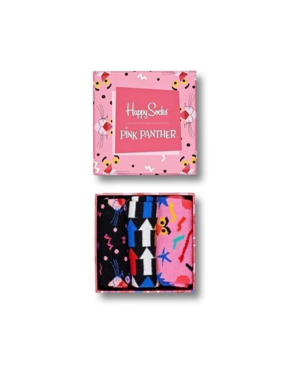 Happy Socks 3-Pack Pink Panther Sock Box Watch Wear