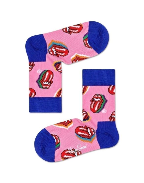 Happy Socks Kids Rolling Stones Candy Kiss Sock Watch Wear
