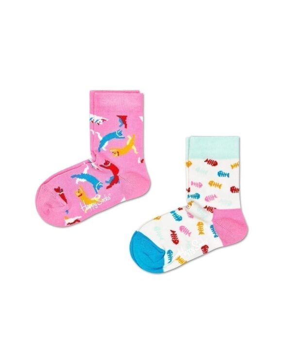 Happy Socks 2-Pack Kids Cat Socks Watch Wear