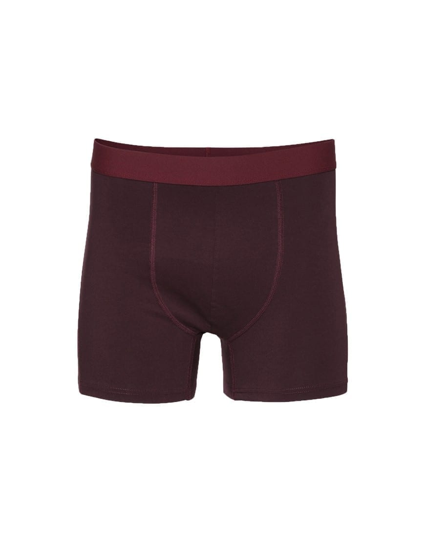 Colorful Standard Classic Organic Boxer Briefs Oxblood Red Watch Wear