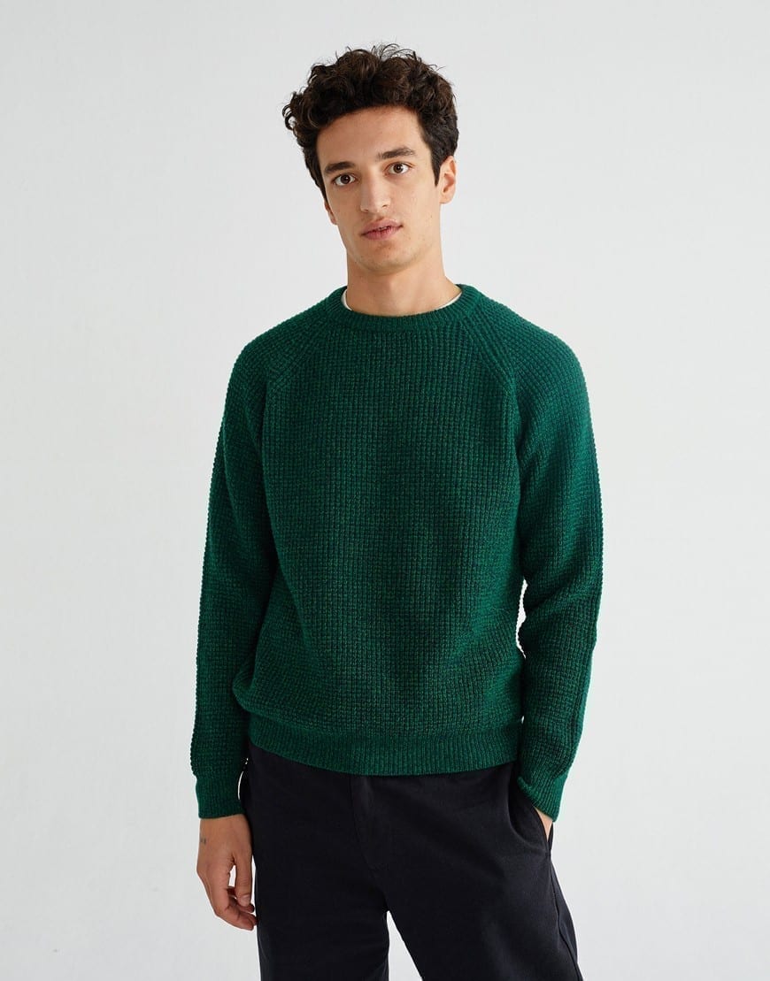 THINKING MU Green Anteros Sweater - WATCH | WEAR online store