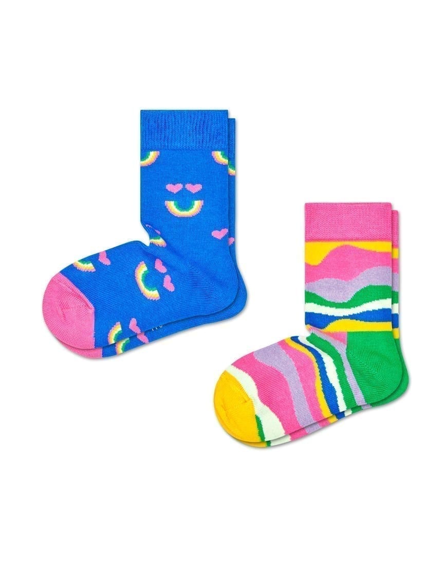Happy Socks 2-pack Kids Rainbow Smile Sock Watch Wear