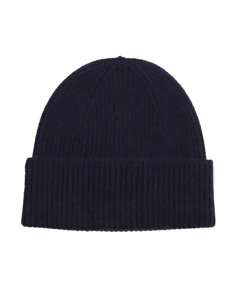 Colorful Standard Merino Wool Beanie Navy Blue
