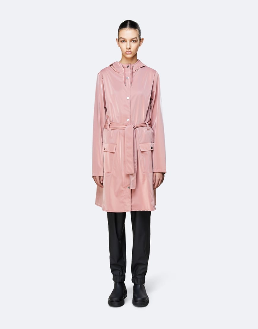 blush rain jacket