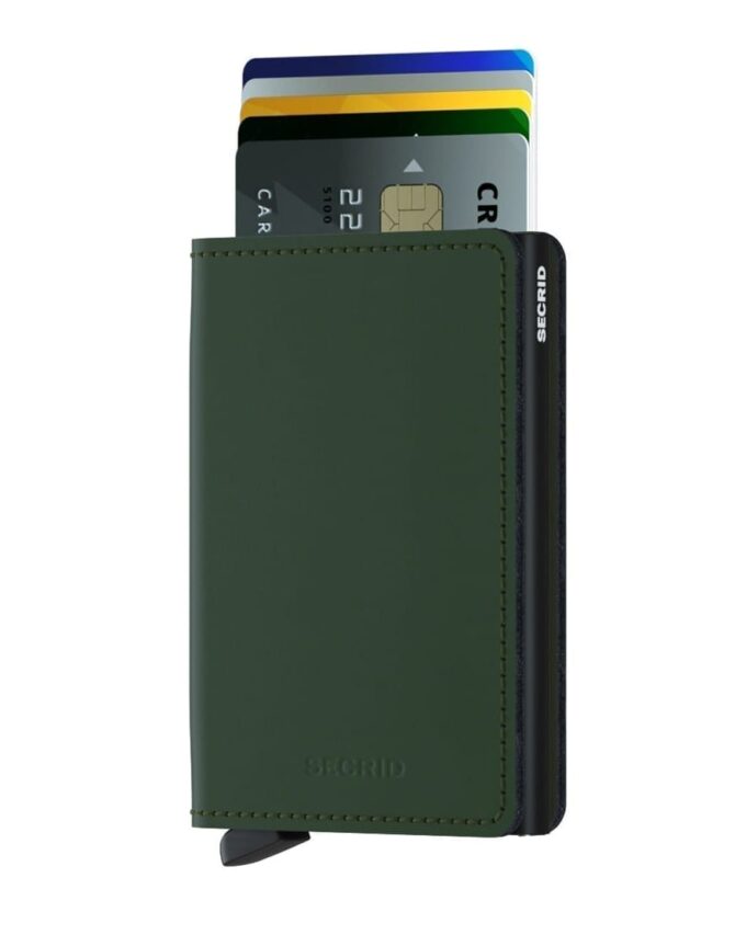Slimwallet Matte Green-Black | Secrid wallets & card holders
