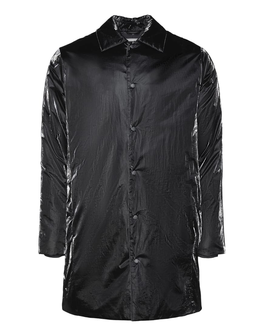 Rains Outerwear Drifter Mac Coat Black