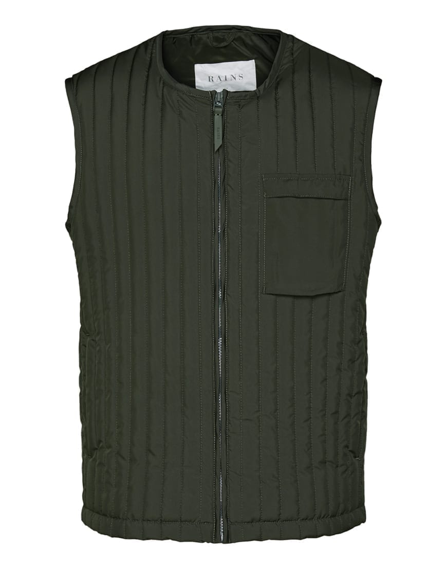 Rains Outerwear Liner Vest Green