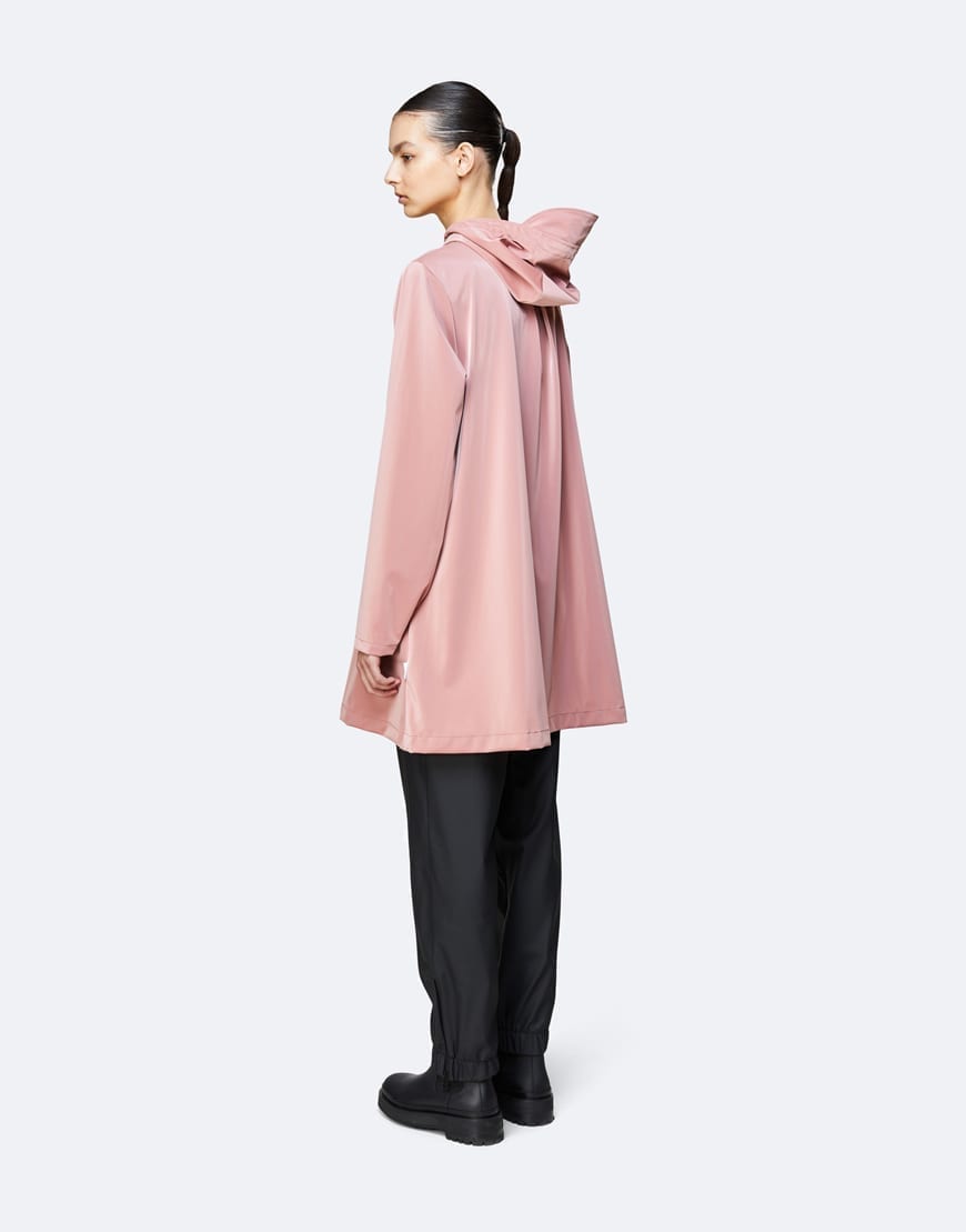 blush rain jacket
