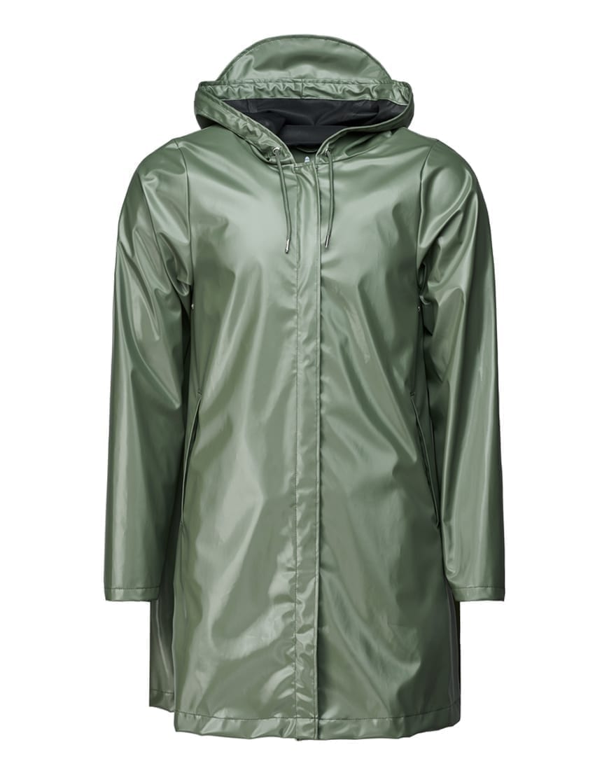 A-Line Jacket Shiny Olive | Women's raincoats from Rains