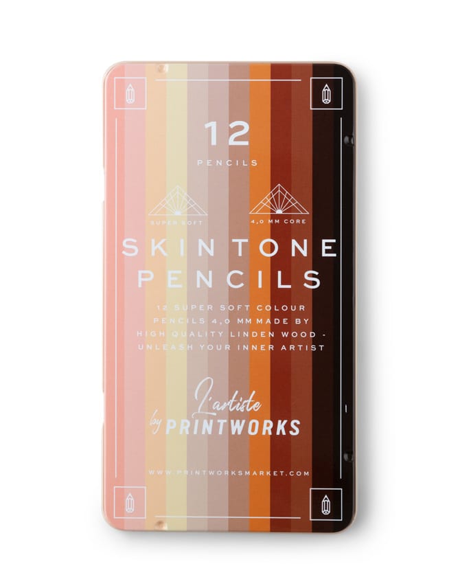 PrintWorks Market 12 Colour pencils - Skin tone