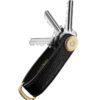 Orbitkey Keychains Key Organiser Saffiano Leather Liquorice Black