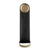 Orbitkey Keychains Key Organiser Saffiano Leather Liquorice Black