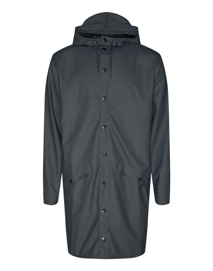Rains Outerwear for Men and Women Long Jacket Slate 1202-05