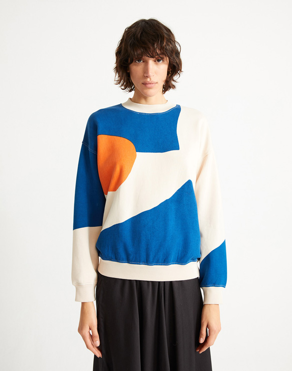 Thinking Mu Women Sweaters & Hoodies Abstract Fullprinted Sweatshirt WSS00086
