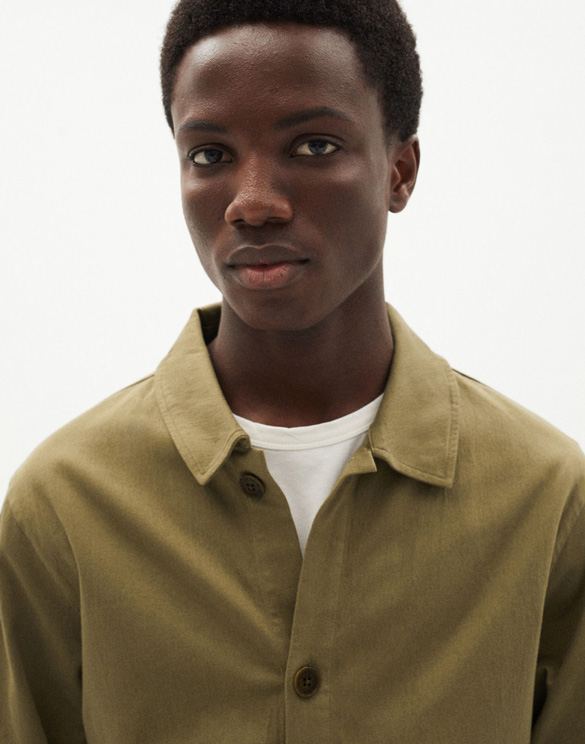 olive green outerwear