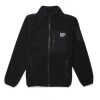 Deus Ex Machina Men Fleece jackets Cycleworks Fleece Zip Through Black DMP2081160