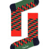 Happy Socks  Filled Optic Green/Red Sock FIO01-0200