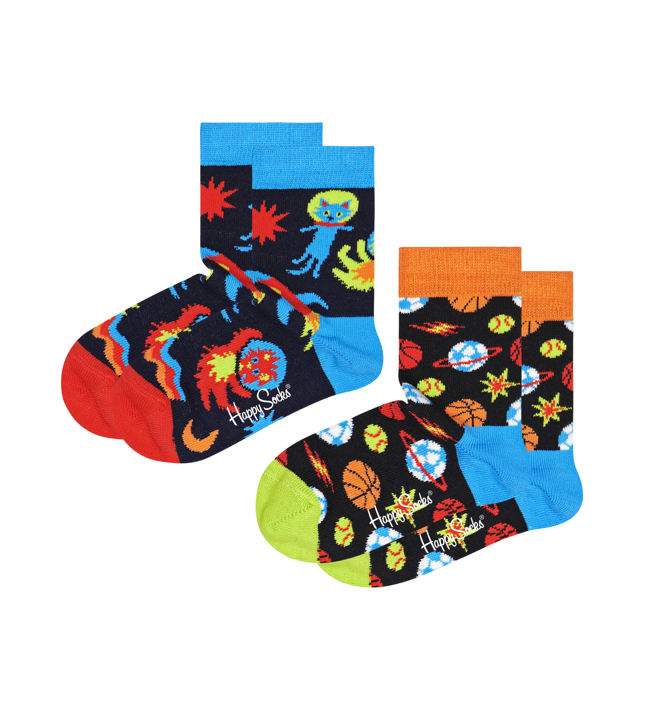Happy Socks  2-pack Kids Spacetime Socks KSPT02-6500