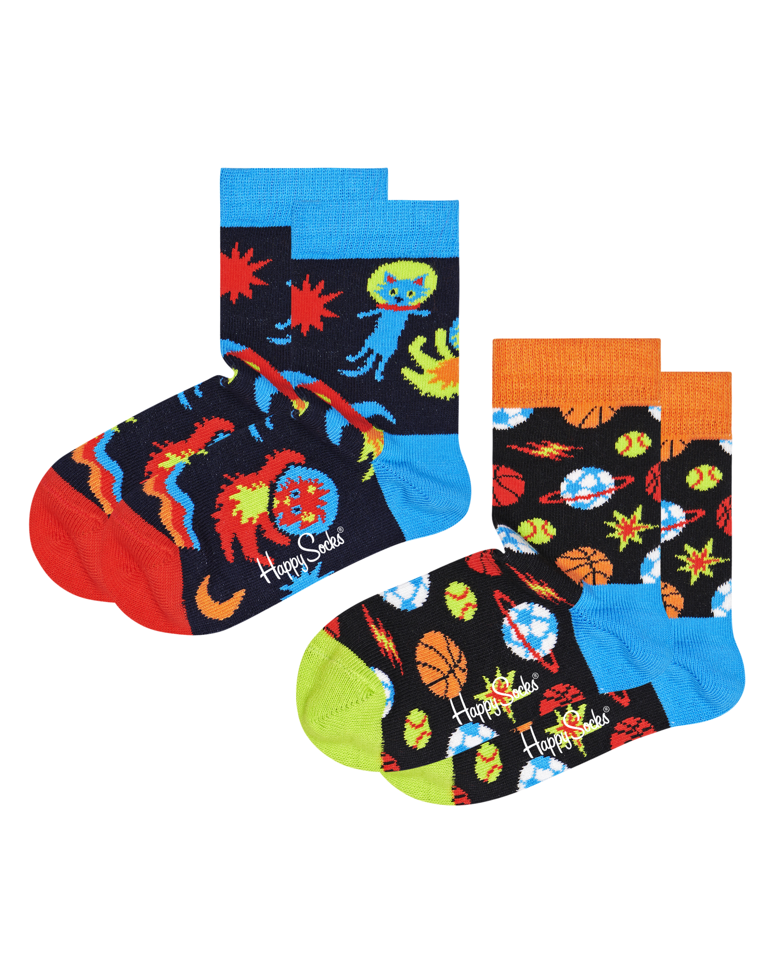 Happy Socks  2-pack Kids Spacetime Socks KSPT02-6500