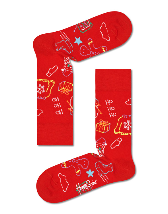 Happy Socks  Happy Holiday Socks Gift Set 4-Pack XHHG09-4300