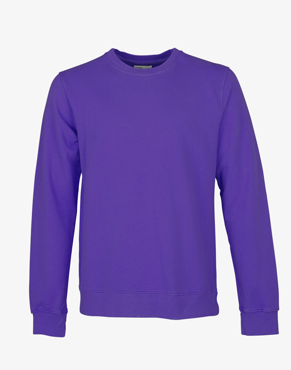 Colorful Standard Classic Organic Crew Ultra Violet. Sustainable men's and women's sweatshirts.