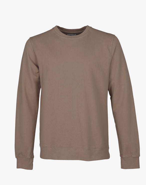 Colorful Standard Classic Organic Crew Warm Taupe. Sustainable men's and women's sweatshirts.