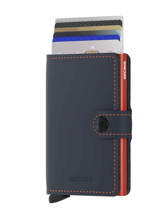 Secrid Accessories Wallets & cardholders Miniwallet Matte Nightblue & Orange MM-Night Blue & Orange