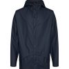 Rains 12010-47 Jacket Navy Men Women Outerwear Outerwear Rain jackets Rain jackets