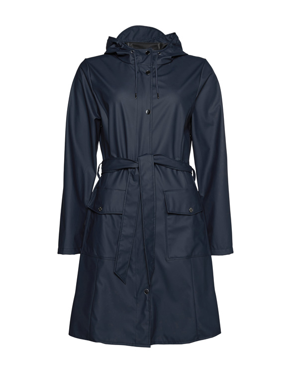 Rains 18130-47 Curve Jacket Navy  Women  Outerwear  Rain jackets