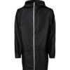 Rains 18540-70 Long Jacket Black Reflective Men Women Outerwear Outerwear Rain jackets Rain jackets
