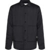 Rains 18610-01 Liner Shirt Jacket Black Men Women Outerwear Outerwear