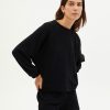 Thinking Mu Women Sweaters & Hoodies Black Trash Fontana Sweatshirt WSS00105