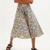 Thinking Mu Women Dresses/skirts Bloom Lavanda Skirt WSK00079