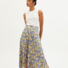 Thinking Mu Women Dresses/skirts Bloom Lavanda Skirt WSK00079