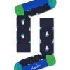 Happy Socks  4-Pack Navy s Gift Set Sock XNSG09-6500