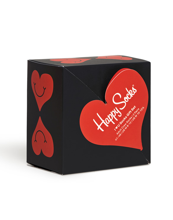 Happy Socks  2-Pack I Heart You s Gift Set Sock XVAL02-9350