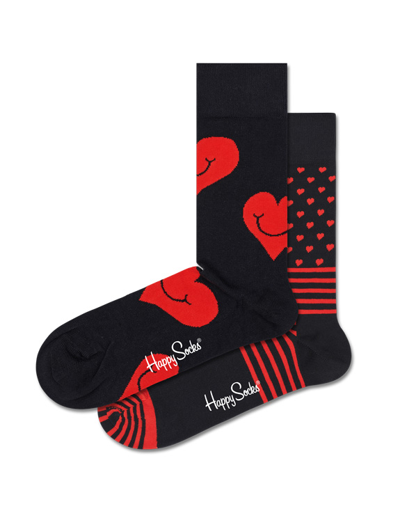 Happy Socks  2-Pack I Heart You s Gift Set Sokid XVAL02-9350