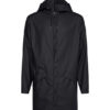 Rains 12020-01 Long Jacket Black Men Women Outerwear Outerwear