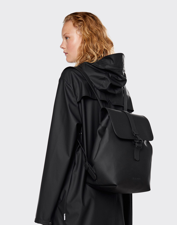Bucket Backpack Black | Rains | WATCH WEAR
