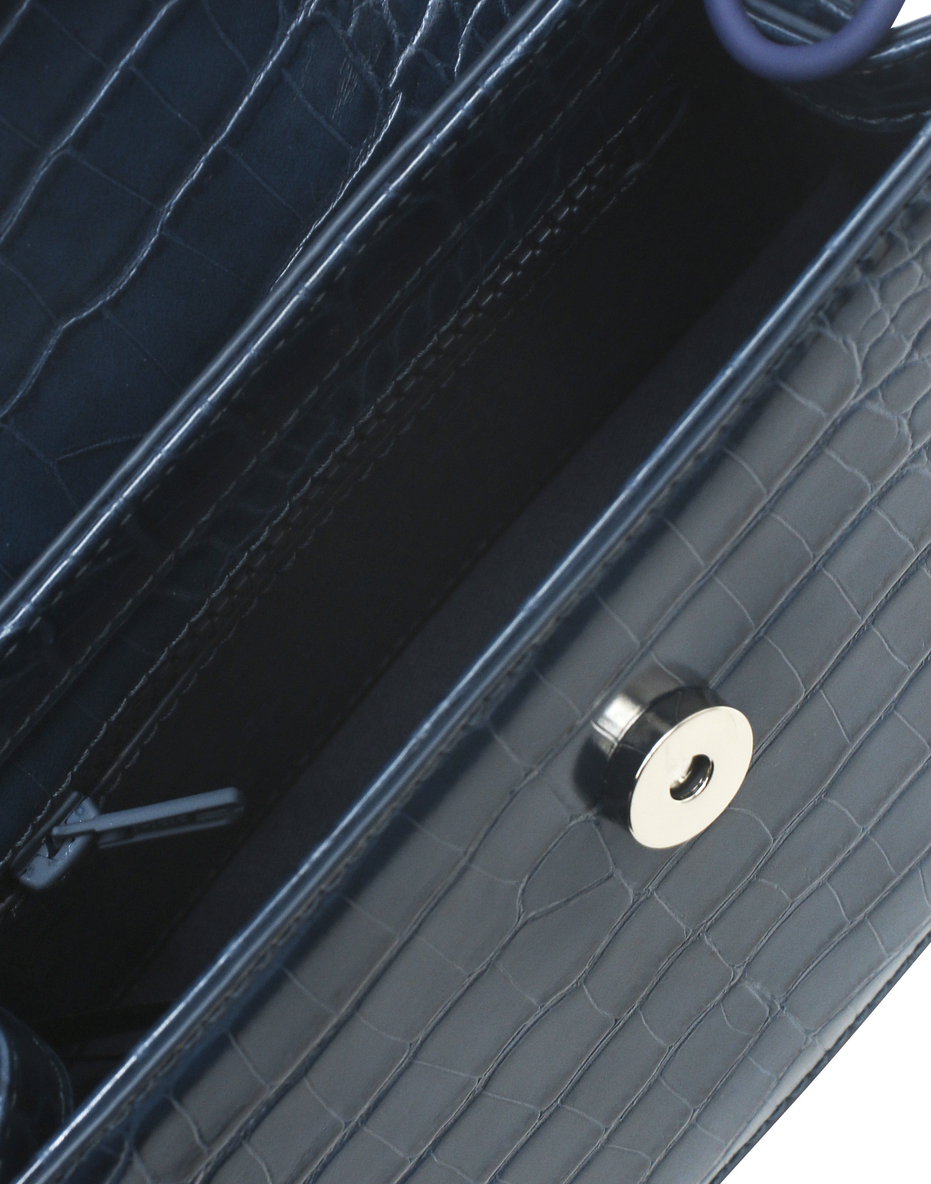 Hvisk Accessories Bags Crane Matte Croco Auto Blue H2241